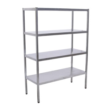 Стеллаж из нержавеющей стали 1160х490х1630 труба